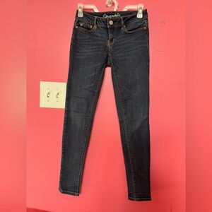 AEROPOSTALE Women's Dark Wash Skinny Jeans